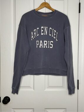 Rxmance Paris Graphic Oversized Crewneck Sweatshirt XS Made in USA Academia